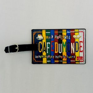 Cafe du Monde License Plate Luggage Tag