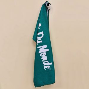 Cafe du Monde Golf Towel hanging on a wall