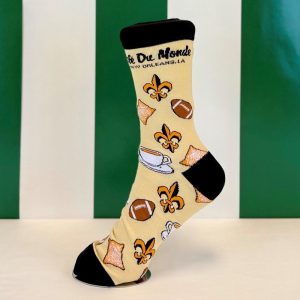 Cafe du Monde Adult NOLA Kickoff Socks