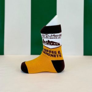Cafe du Monde Toddler Coffee and Beignets Socks